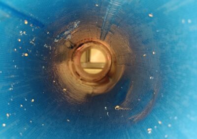 vnútro opraveného potrubia