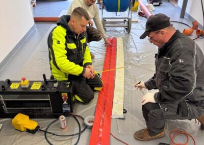 priprava sanačného rukávu